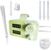 Smokitcen Electric Enema Kit with 5 Enema Tips, Adjustable Water Pressure, Dual LED Display Water Enema System for Home Use, Rechargeable, Easy Installation & Storage Bag