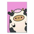 thumbnail image 1 of Smoko Tayto Mootato Layflat Notebook, 1-Subject, Medium/College Rule, Pink/White/Brown Cover, (72) 8 | Bundle of 5, 1 of 4