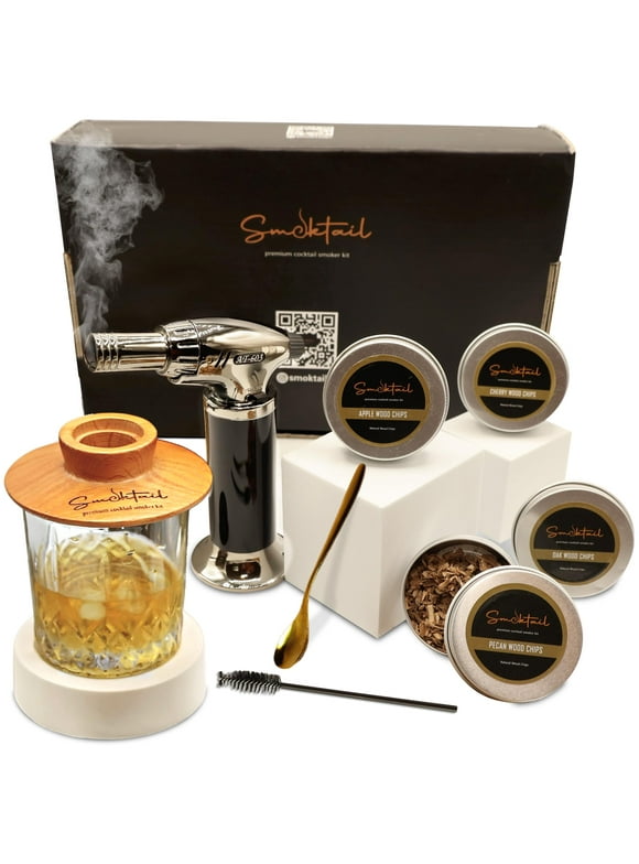 Smoktail Cocktail Smoker and Bourbon Smoker Kit - Experience the Perfect Blend of Bourbon and Smoke - Elevate Your Mixology Game with Style and Taste!
