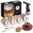thumbnail image 1 of Smoky Barrel Cocktail Smoker Kit with Torch, 4 Wood Chips, & Infuser Top for Whiskey, 1 of 6