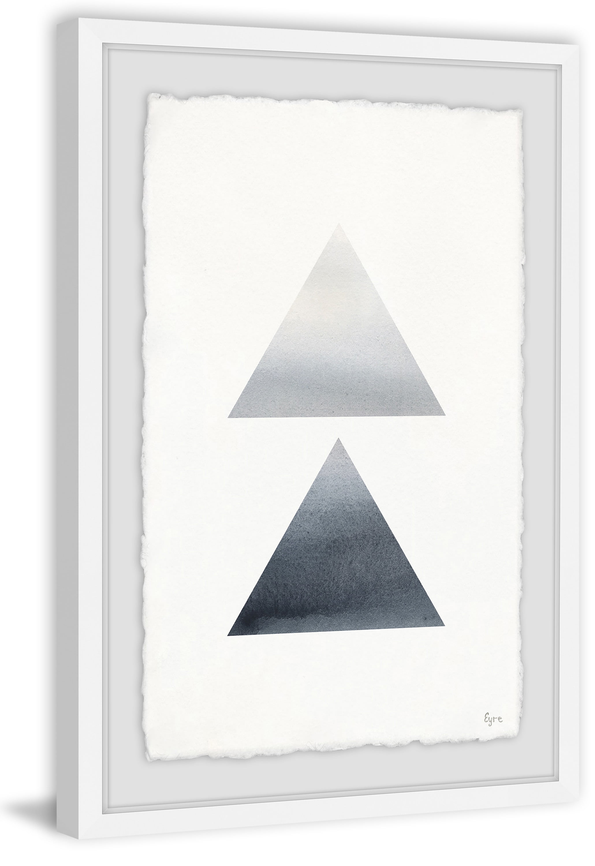 Smoky Diamond Framed Painting Print