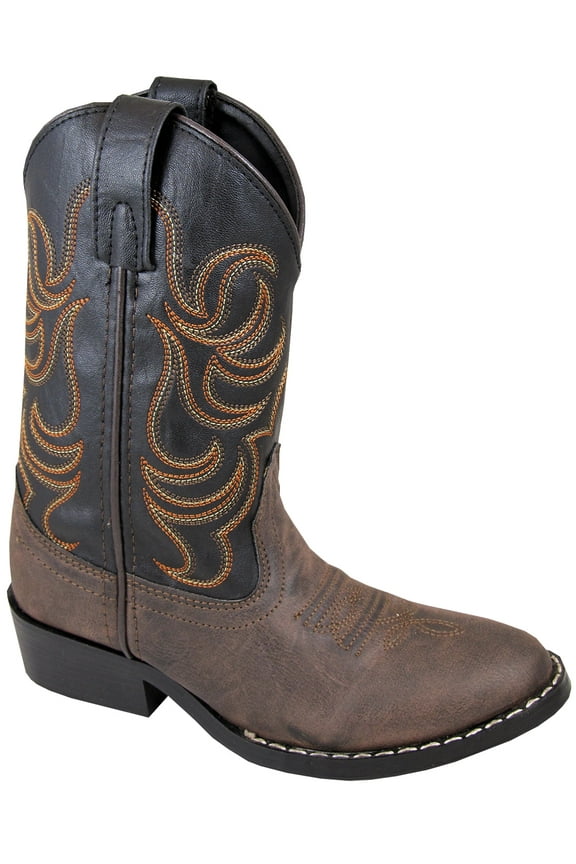 Smoky Mountain Children Boys Monterey Western Cowboy Boots Brown/Black, 12.5M