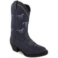 thumbnail image 1 of Smoky Mountain Girl's Rustler Navy Leather Cowboy Boots 3878, 1 of 2