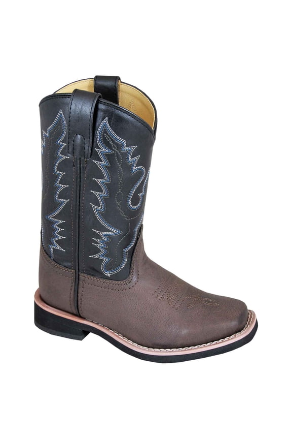 Smoky Mountain Kid's Tyler Brown/Black Cowboy Boots 1625