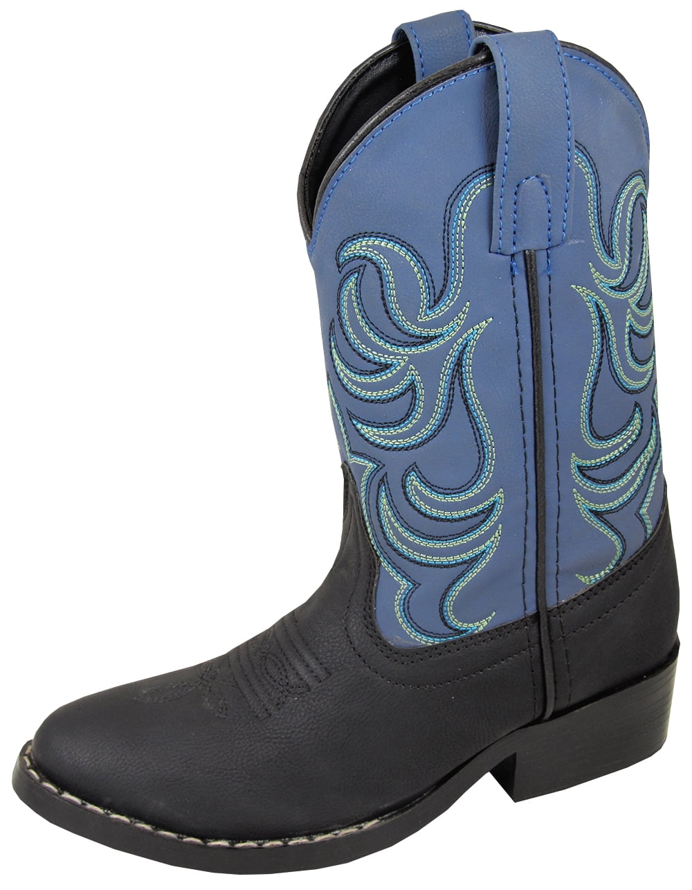 Smoky Mountain Kids Monterey Black and Blue Cowboy Boot
