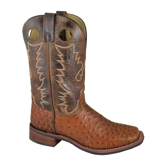 SMOKY MOUNTAIN BOOTS Men's Danville Leather Western Boots, Color: Cognac and Brown Crackle, Size: 13-EE