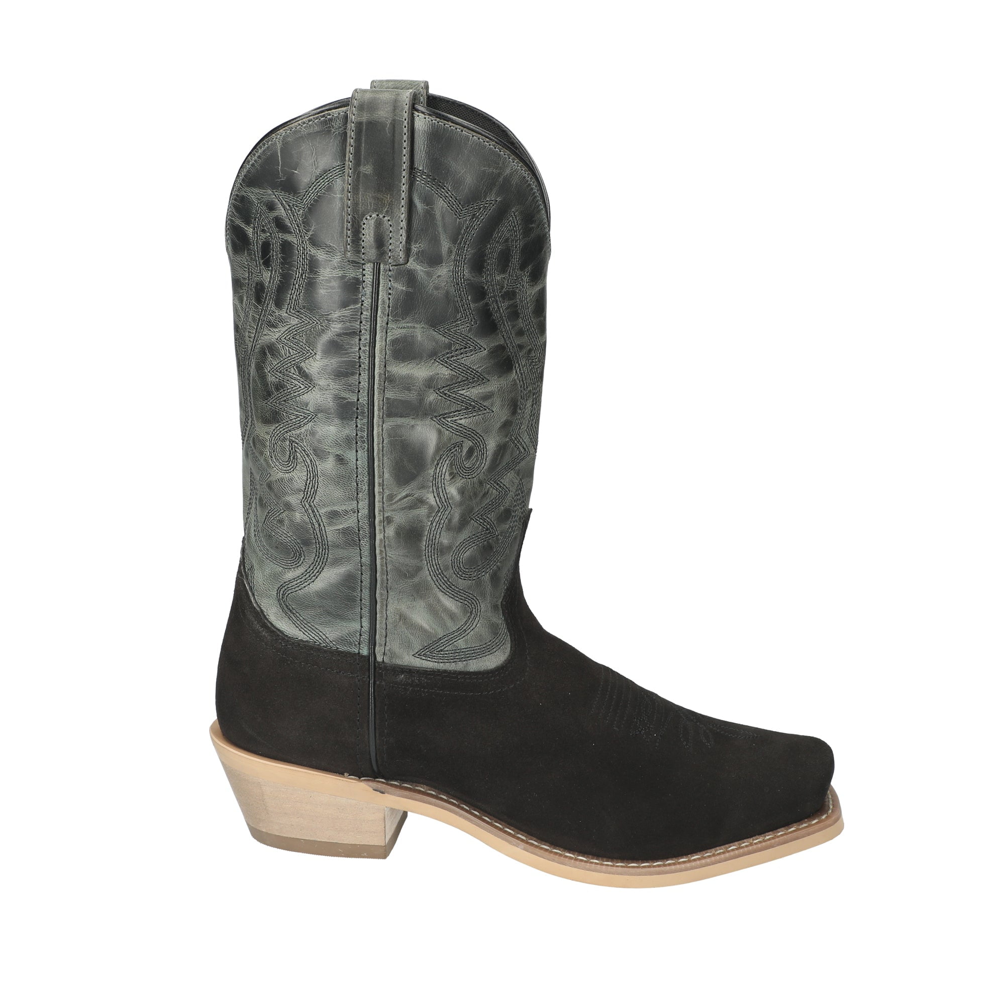 Smoky Mountain Men's Santa Fe Performance Western Boot Square Toe Black