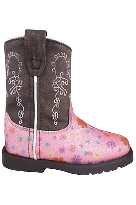 Smoky Mountain Toddler-Girls' Autry Western Boot Round Toe Pink 3 D(M) US