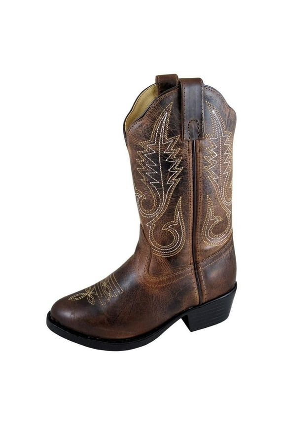 Smoky Mountain Western Boots Boys Annie Leather PVC Brown 3435C