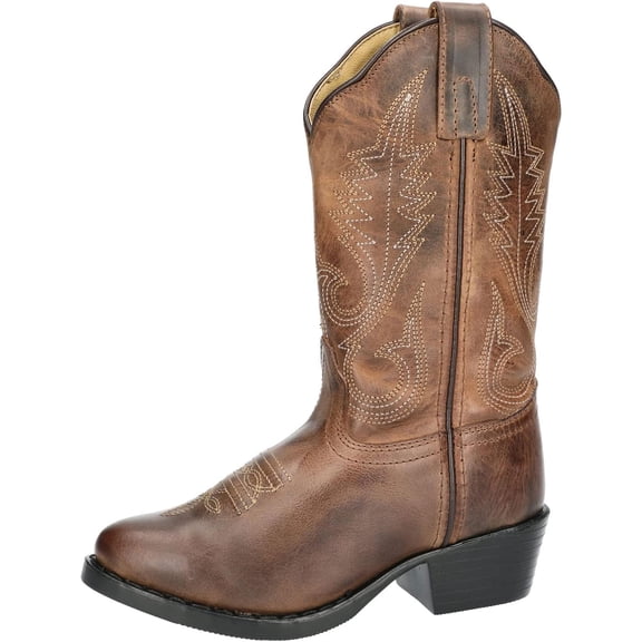 Smoky Mountain Western Boots Boys Annie Leather PVC Brown 3435C