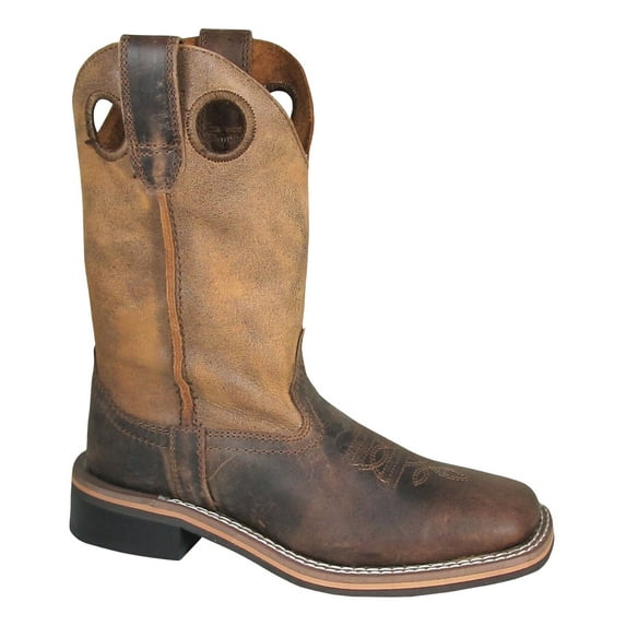 Smoky Mountain Western Boots Boys Waylon Pull On Brown Oil 3910C