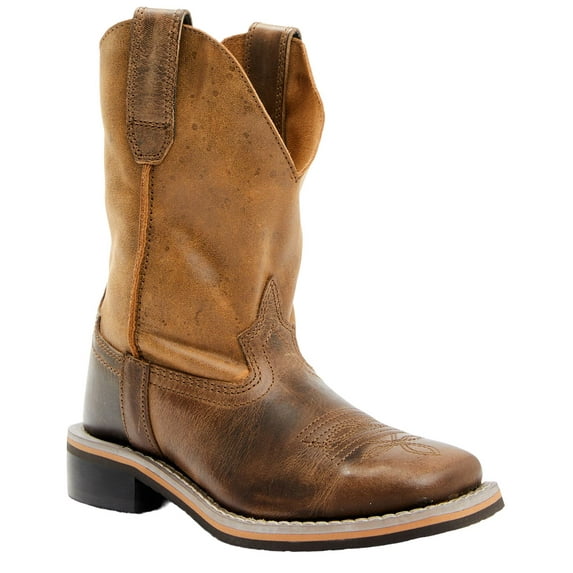 Smoky Mountain Western Boots Boys Waylon Pull On Brown Oil 3910Y