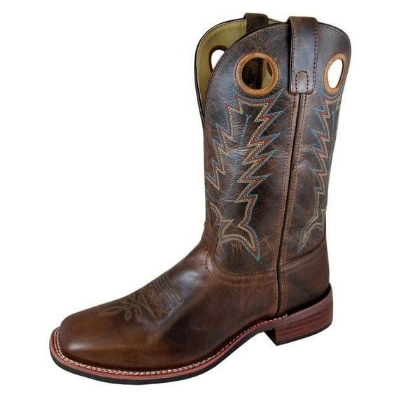Smoky Mountain Western Boots Mens Blake Brown Waxed Distress 4655