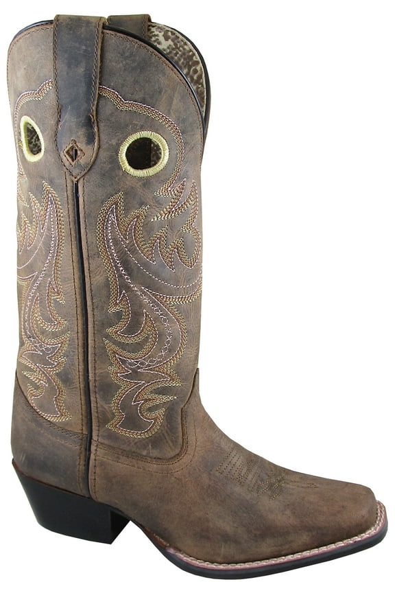 Smoky Mountain Women's Wilma Western Boot Square Toe Brown 8 D
