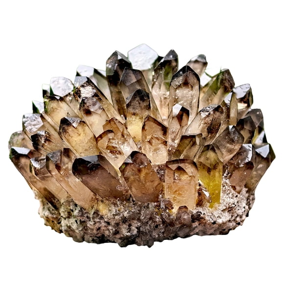 Smoky Quartz Crystal Cluster Raw Grounding Healing Stone for Abundance Protection Large Meditation Crystal,Spiritual Gift,Office Decor