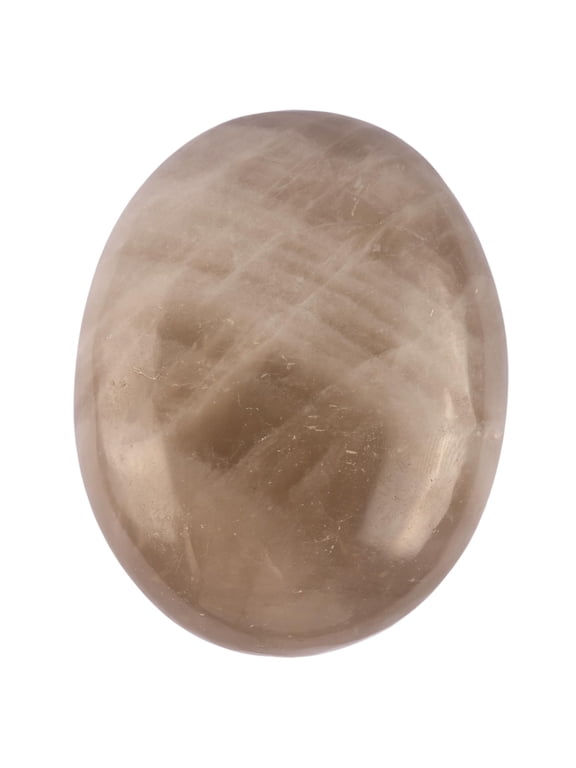 Smoky Quartz Palm Stone, Oval Shaped Crystals and Healing Stones- Pocket Worry Stone for Anxiety and Stress Relief - Healing Crystals for Meditation, Reiki, Spiritual and Crystal Gifts