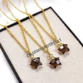 thumbnail image 1 of Smoky Quartz Star Necklace, 14K Gold Plated April Birthstone Necklace, Capricorn Necklace, Smokey Quartz Jewelry, Celestial Jewelry, 1 of 9