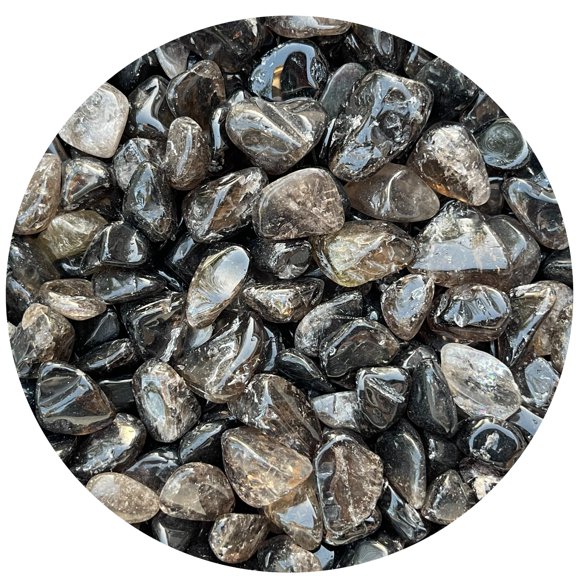 Smoky Quartz Tumbled Stones, Polished Smoky Quartz Gemstone, Smoky Quartz Healing Crystals (Smoky Quartz, 5 Pound)