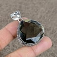 thumbnail image 1 of Smoky Topaz 925 Sterling Silver Gemstone Handmade Jewelry Pendant 1.89", 1 of 4
