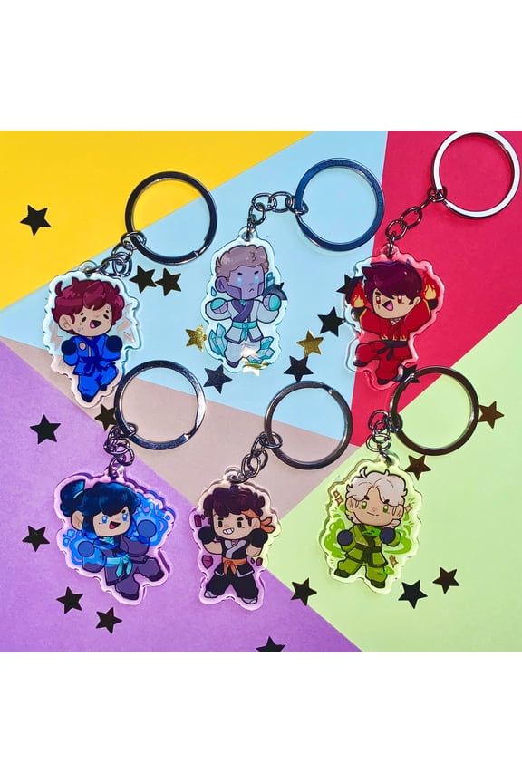 Smol Ninja go acrylic keychains (1 keychain)