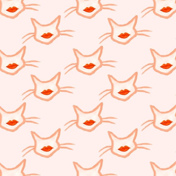 Smooching Kissing Cats Pattern Premium Roll Gift Wrap Wrapping Paper
