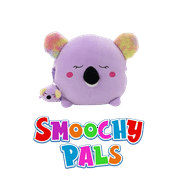 Smoochy Pals 12 Inch Purple Koala Bear Backpack with Keychain - Linzy Toys - Age 4+ (61284PPKOALA)