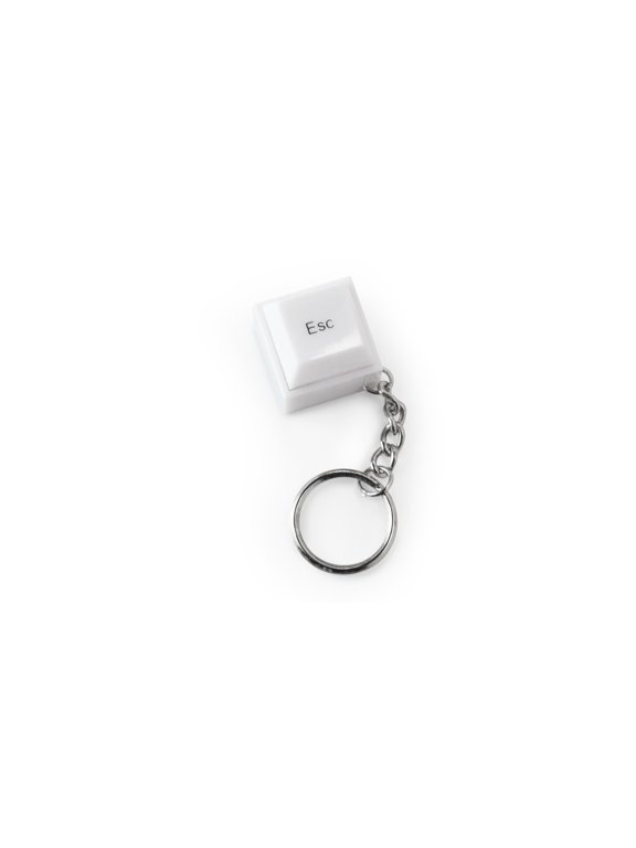 Smooth Action ESC Keyboard with Stainless Keychain & LED Feel