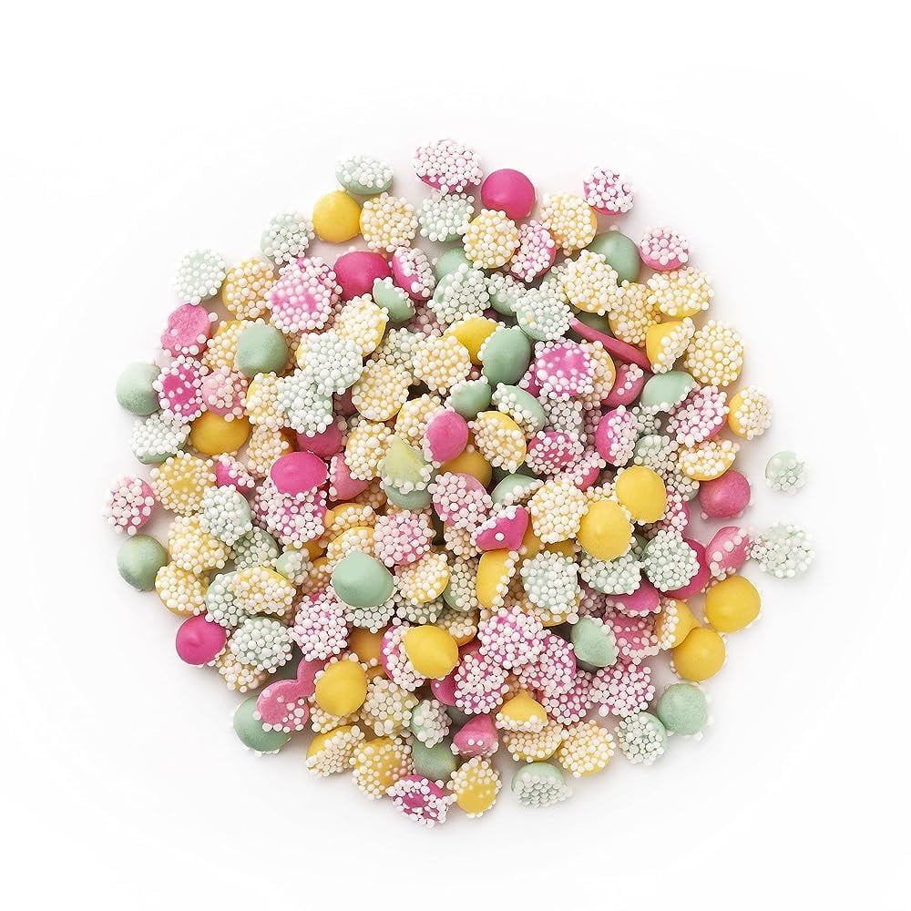 Smooth And Melty Mints Nonpareils Candy, 5 Pound Petite Pastel Mint ...