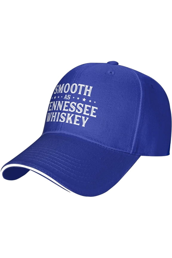 Smooth As Tennessee Whiskey Racerback Sun Hats Black Sandwich Bill Cap Adjustable Cool Trucker Hat for Women Men