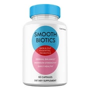 Smooth Biotic Capsules, Smooth Biotic Supplement for Skin and Gut, Advanced Maximum Strength All Natural Probiotic Pills 1 Pack