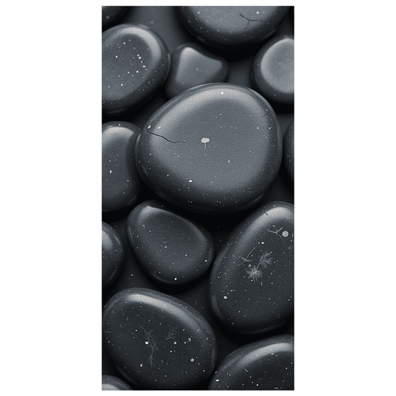 Smooth Black River Stone Patterned Background Banner Party Decorations Photography Props Event Backdrop Festival Decor Background for Celebrations