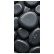 Smooth Black River Stone Patterned Background Banner Party Decorations Photography Props Event Backdrop Festival Decor Background for Celebrations