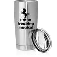thumbnail image 1 of Smooth Body Tumbler Stainless Steel Vacuum Insulated Travel Mug Cup Gift I'm So Freaking Magical Unicorn (Stainless Steel, 20 oz), 1 of 1