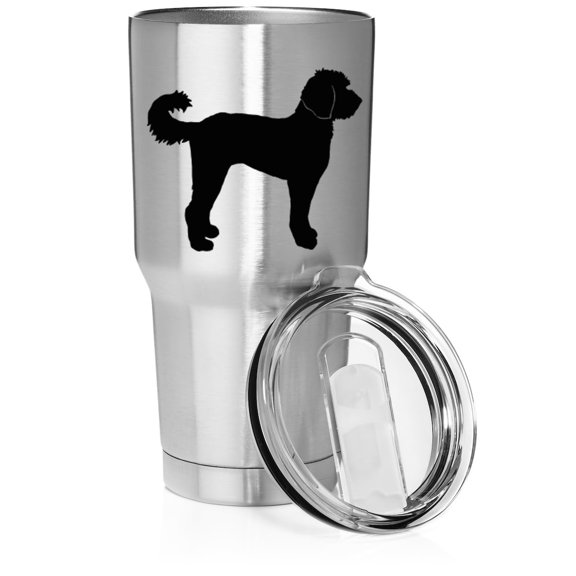 Smooth Body Tumbler Stainless Steel Vacuum Insulated Travel Mug Cup Gift Labradoodle (Stainless Steel, 30 oz)