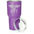 thumbnail image 1 of Smooth Body Tumbler Stainless Steel Vacuum Insulated Travel Mug Cup Gift RT Rad Tech Radiologic Technologist (Purple, 30 oz), 1 of 1