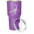 thumbnail image 1 of Smooth Body Tumbler Stainless Steel Vacuum Insulated Travel Mug Cup Gift Scorpion (Purple, 30 oz), 1 of 1