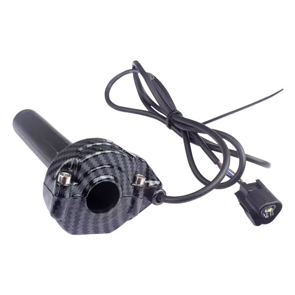 Smooth Carbon Design Throttle Handle With Waterproof Plug For Electric Dirt Bike And Two Wheel Conversion