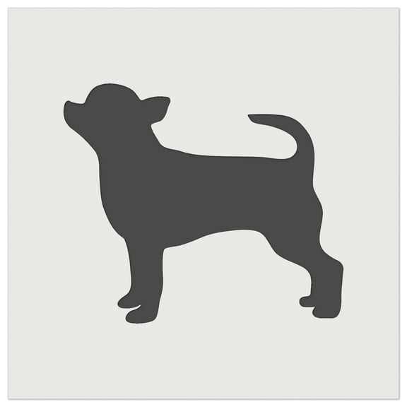 Smooth Coat Chihuahua Apple Head Dog Solid DIY Cookie Wall Craft Stencil - 3.5 Inch