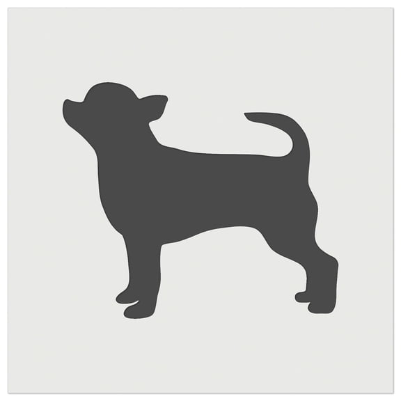 Smooth Coat Chihuahua Apple Head Dog Solid DIY Cookie Wall Craft Stencil - 7.0 Inch