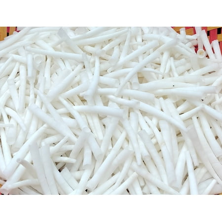 St. John's Exim Smooth Dentalium Shells 1.25-1.50 inches (2.2 LBS) 1 Kg, White