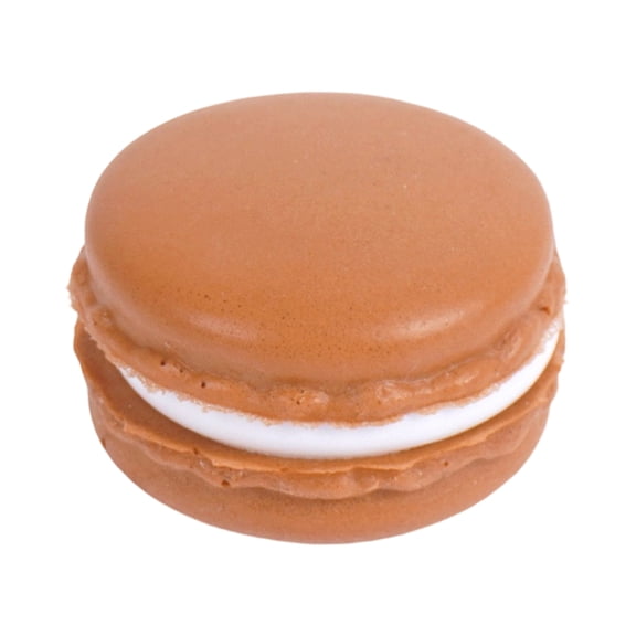 Smooth Disc Squishy, Stress Relief Squishy Macaron Fidget, Anxiety Calming Slow Fall Ball, Soft Sensory Putty, Portable Desk Focus Aid for Adults & Teens,Light Brown