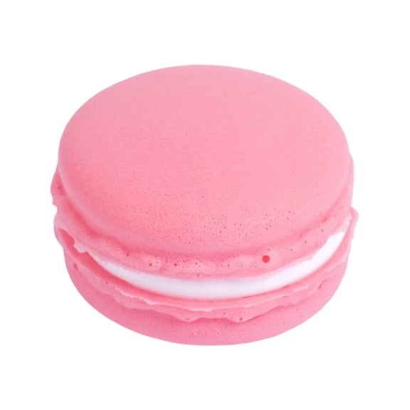 Smooth Disc Squishy, Stress Relief Squishy Macaron Fidget, Anxiety Calming Slow Fall Ball, Soft Sensory Putty, Portable Desk Focus Aid for Adults & Teens,Pink