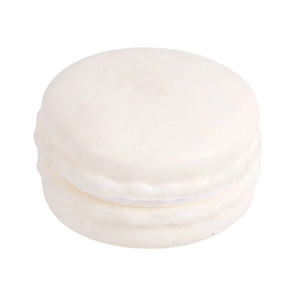Smooth Disc Squishy, Stress Relief Squishy Macaron Fidget, Anxiety Calming Slow Fall Ball, Soft Sensory Putty, Portable Desk Focus Aid for Adults & Teens,White
