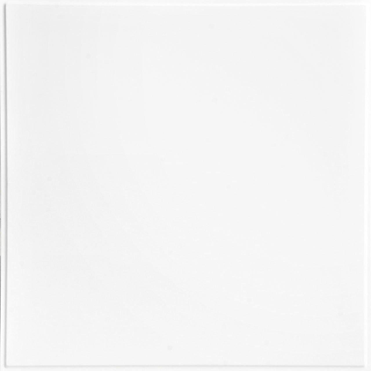 Smooth Economy Revealed Edge Lay-in Ceiling Tile 12 in x 12 in Sample in Gloss White - 1 Piece