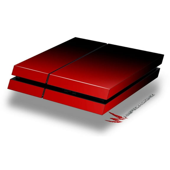 Smooth Fades Red Black - Decal Style Skin fits original PS4 Gaming Console by WraptorSkinz