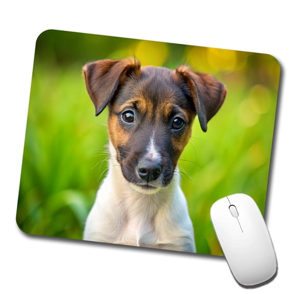 Smooth Fox Terrier Dog Puppy Photo Mouse Pad Low Profile Gaming Mat