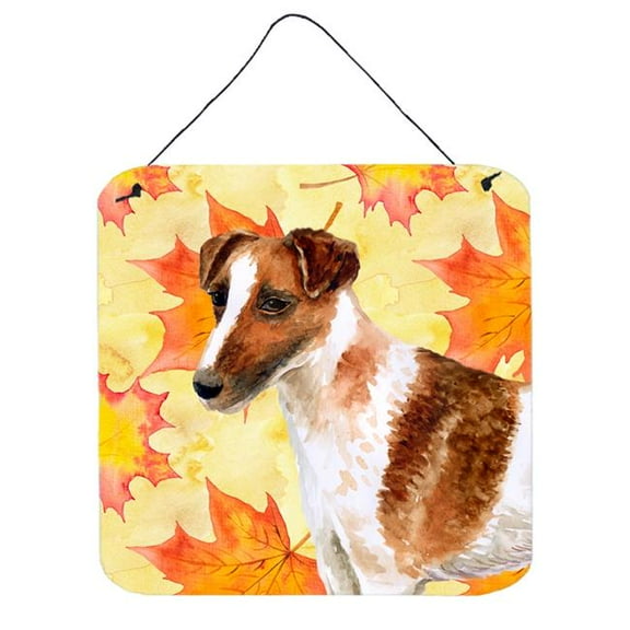 Smooth Fox Terrier Fall Wall or Door Hanging Prints
