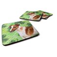 thumbnail image 1 of Smooth Fox Terrier St Patricks Foam Coaster Set of 4 Green, 1 of 3