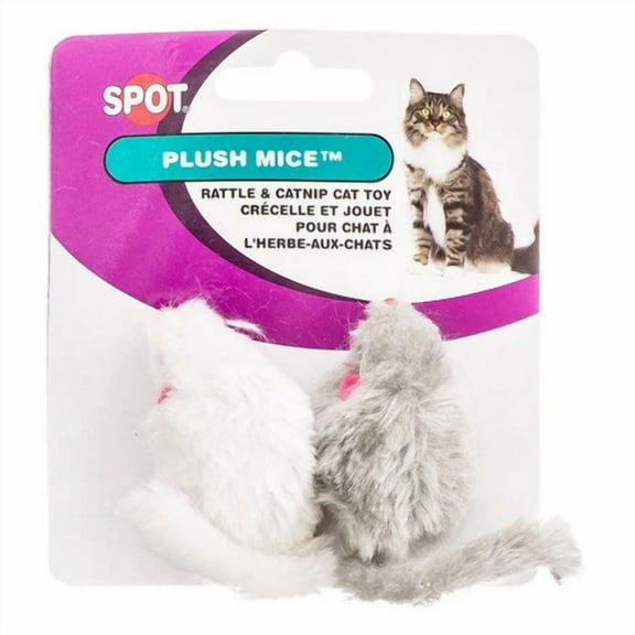 Smooth Fur Mice 2" Long (2 Pack) By Spot