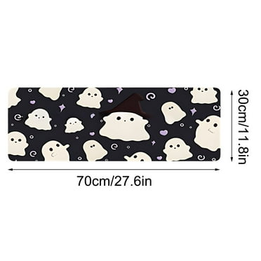 Smooth Gaming Mouse pads with Non-Slip Rubber Base, Cute Ghost Mouse Pad Oversized Desk Pad Computer Keyboard Pad Mouse Pad
